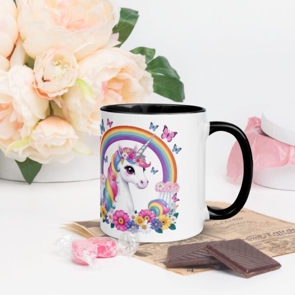 Unicorn Mug with Colour Inside