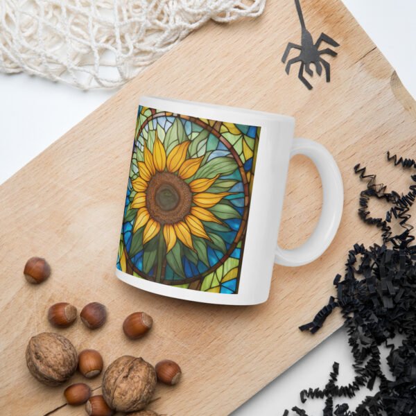 Sunflower Stained Glass Mug